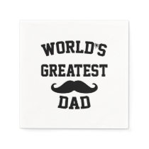 Worlds greatest dad napkins