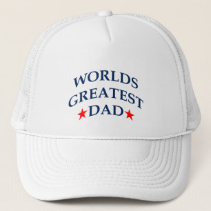 World's Greatest Dad ~ Patriotic Trucker Hat