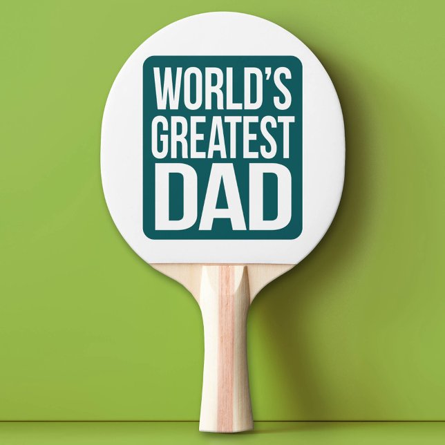 World's Greatest Dad Ping-Pong Paddle (Custom Ping Pong Paddle for Dad)