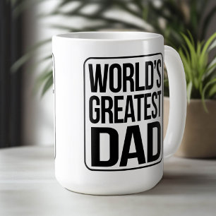 World's Greatest Dad - plain and simple Coffee Mug