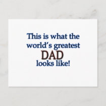 World's Greatest Dad Postcard