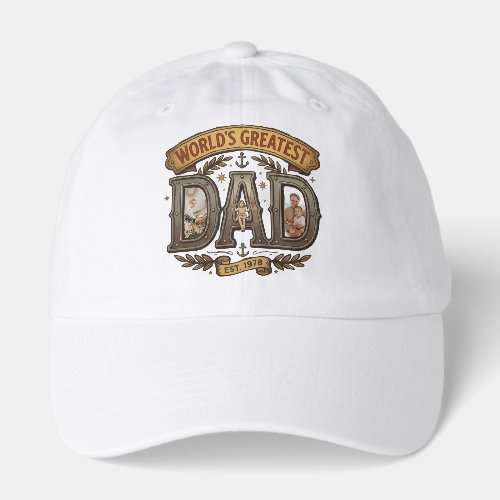 World's Greatest Dad Retro vibe Design Hat