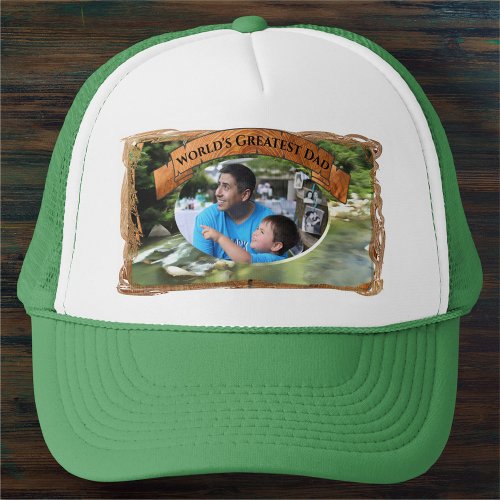 Worlds Greatest Dad River South 0365 Trucker Hat