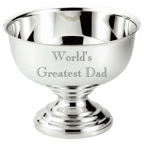 Worlds Greatest Dad Silver Cup Sculpture
