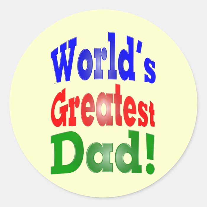 World's Greatest Dad Stickers