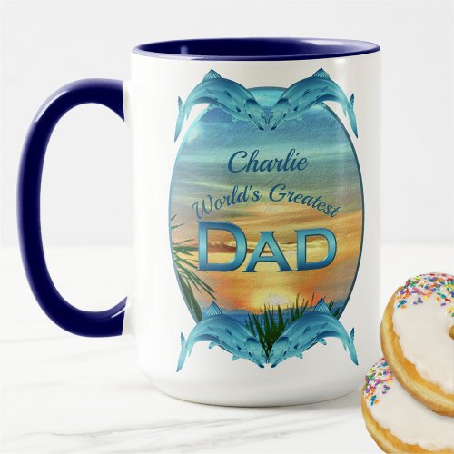 Worlds Greatest Dad Sunset 1557 Mug