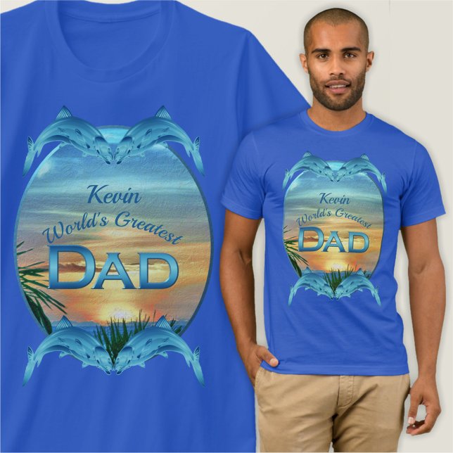 World's Greatest Dad Sunset 1557 T-Shirt (Creator Uploaded)