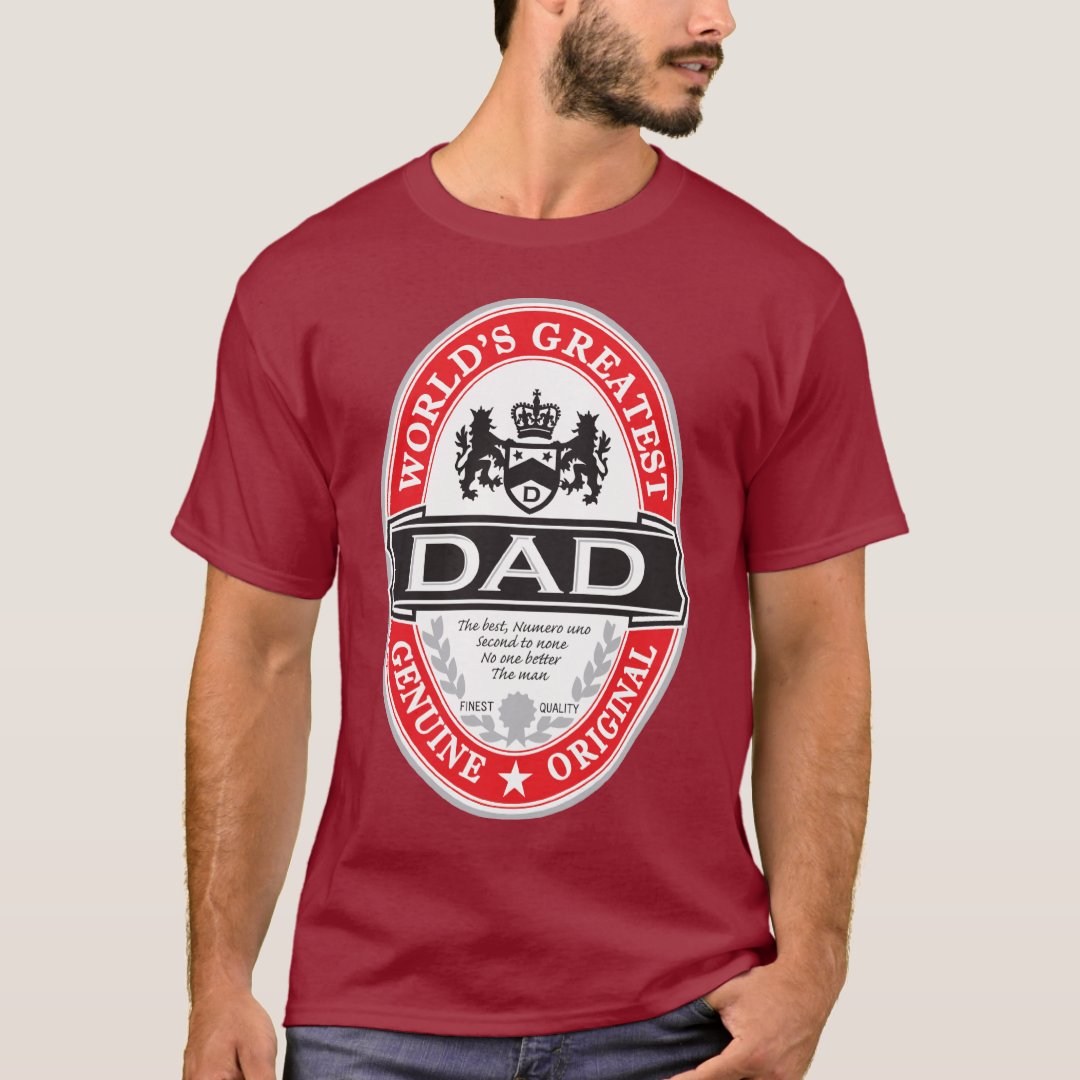 World S Greatest Dad T Shirt Zazzle