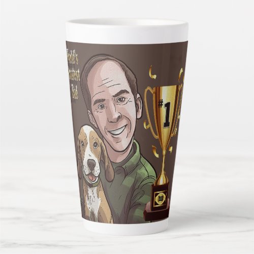 Worlds Greatest Dad Trophy Latte Mug