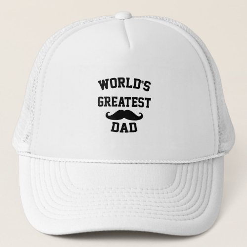 Worlds greatest dad trucker hat