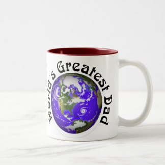 Worlds Greatest Dad! Two-Tone Coffee Mug