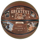 World's Greatest Dad Woodgrain Photo Collage Sport