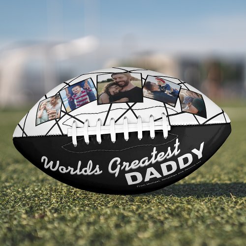Worlds Greatest Daddy 5 Photo Football