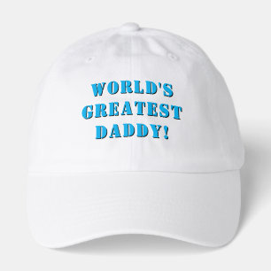 Worlds Greatest Daddy Pastel Baby Blue Hat