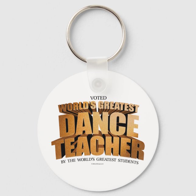 World's Greatest Dance Teacher Keychain (Front)