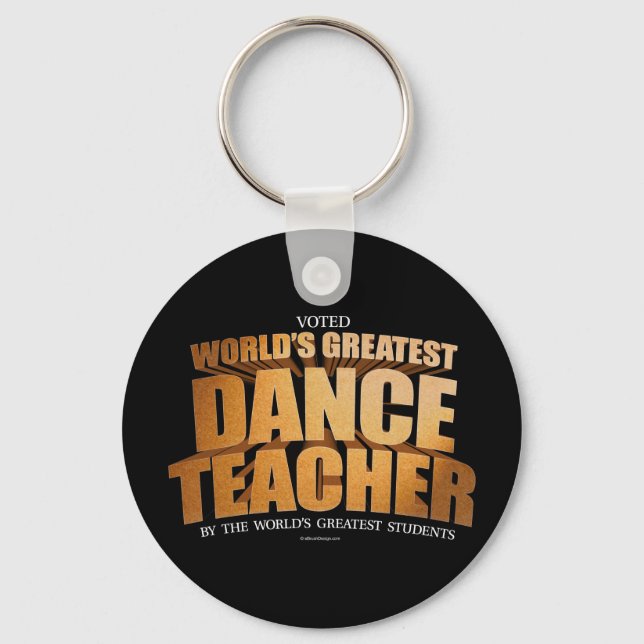World's Greatest Dance Teacher Keychain (Front)