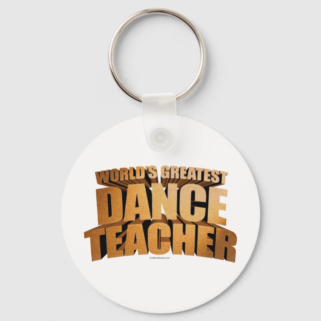 World's Greatest Dance Teacher Keychain (Front)