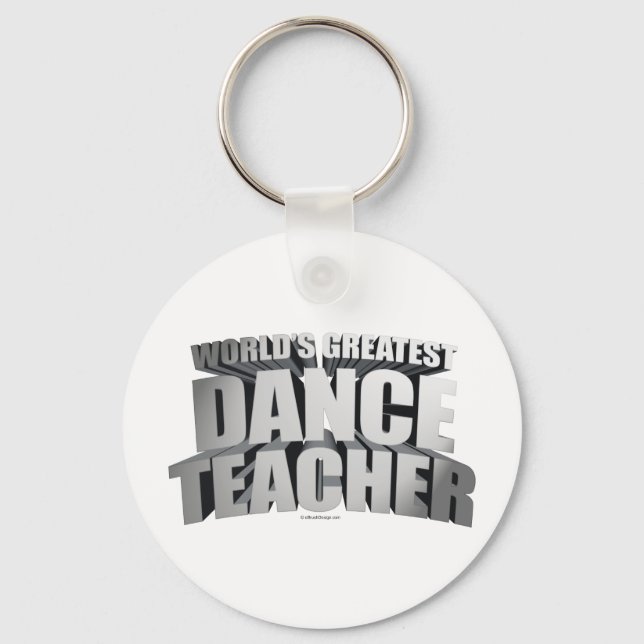 World's Greatest Dance Teacher Keychain (Front)