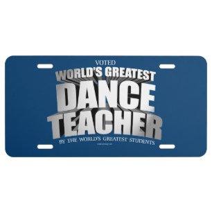 World's Greatest Dance Teacher License Plate