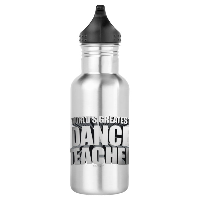 World's Greatest Dance Teacher Stainless Steel Water Bottle (Right)