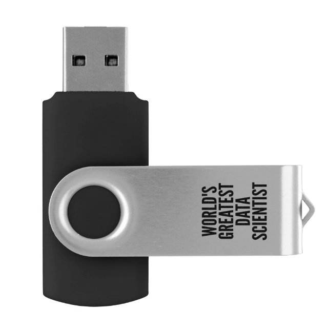 Worlds Greatest Data Scientist Flash Drive (Opened)