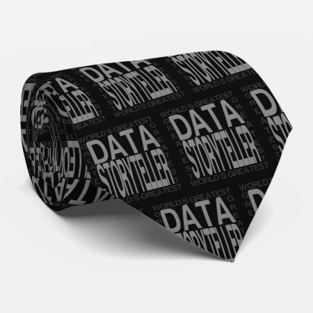 Worlds Greatest Data Storyteller Neck Tie