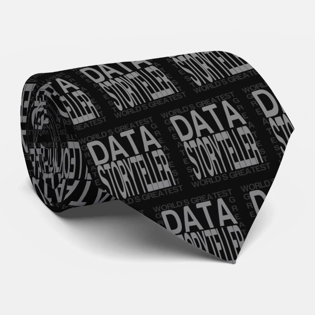 Worlds Greatest Data Storyteller Neck Tie (Rolled)