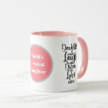 World's greatest Daughter words mug