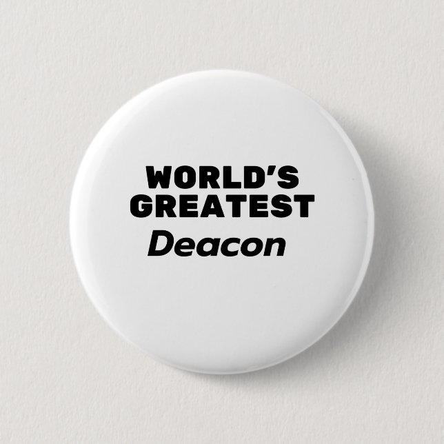 World's greatest Deacon Button (Front)
