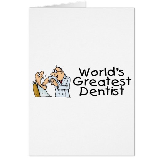 Worlds Greatest Dentist Cards (Front)