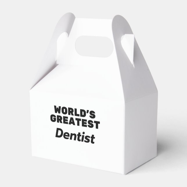 World's Greatest Dentist Favor Boxes (Front Side)