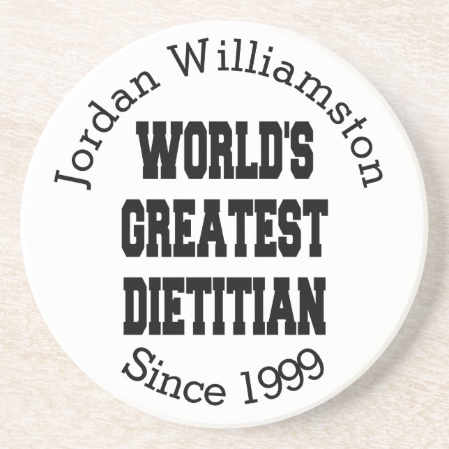 Worlds Greatest Dietitian Coaster (Front)