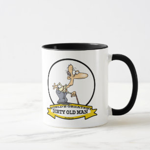 WORLDS GREATEST DIRTY OLD MAN CARTOON MUG