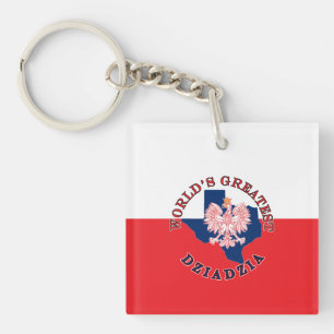 World's Greatest Dziadzia Keychain