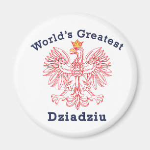 World's Greatest Dziadziu Red Eagle Magnet