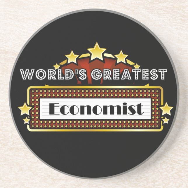 World's Greatest Economist Drink Coaster (Front)