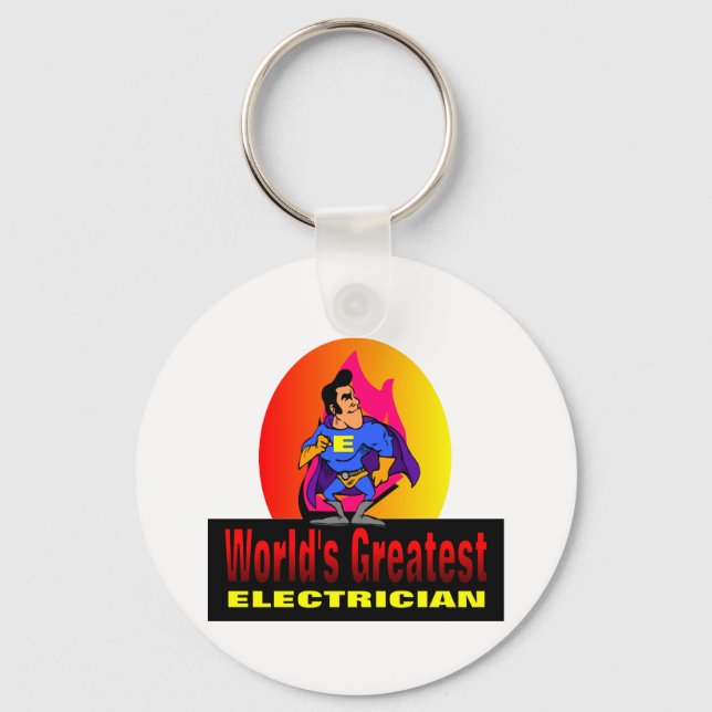 World's Greatest Electrician Keychain (Front)