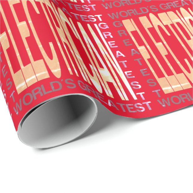 Worlds Greatest Electrician Wrapping Paper (Roll Corner)