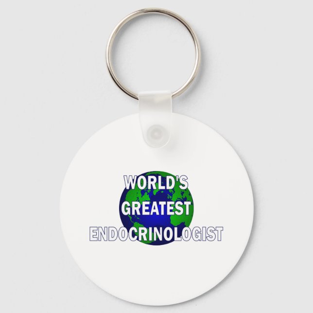 World's Greatest Endocrinologist Keychain (Front)