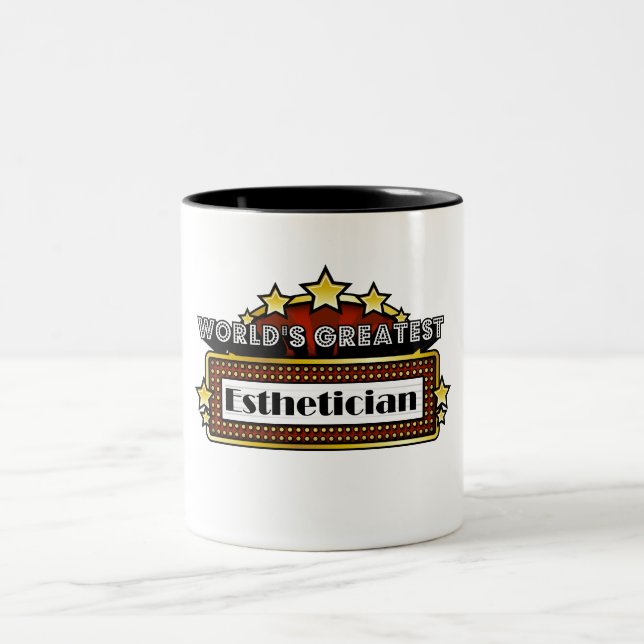 World's Greatest Esthetician Two-Tone Coffee Mug (Center)