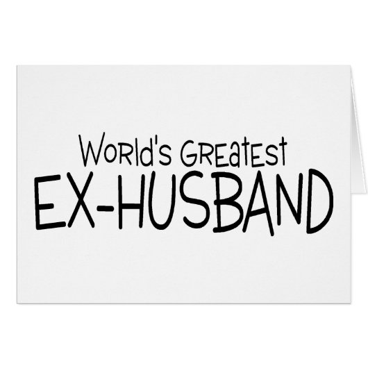 Worlds Greatest Ex Husband Cards (Front Horizontal)