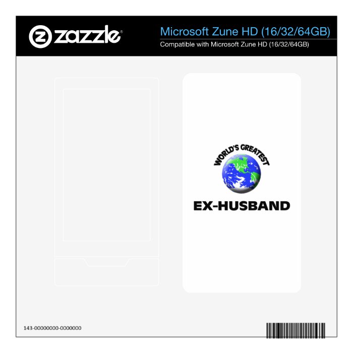 World's Greatest Ex Husband Decals For The Zune HD