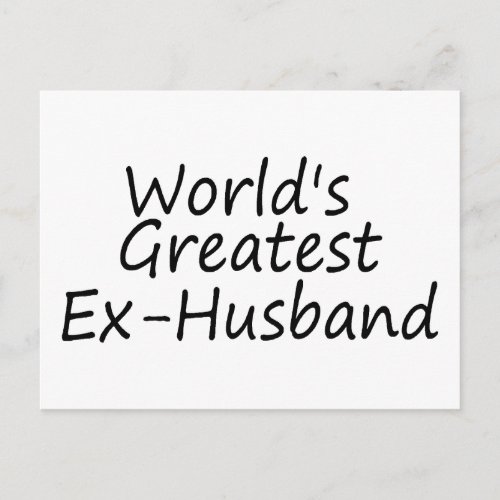 worlds Greatest Ex_Husband Postcard