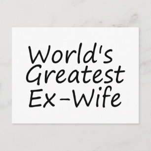 Worlds Greatest Ex-Wife Postcard