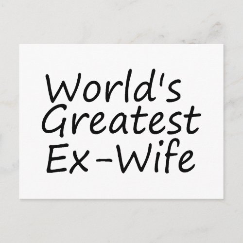 Worlds Greatest Ex_Wife Postcard