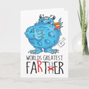 world's greatest farter! card