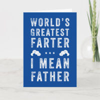World's Greatest Farter Father's Day Custom Color