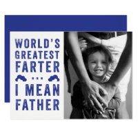 World's Greatest Farter Father's Day Photo Card