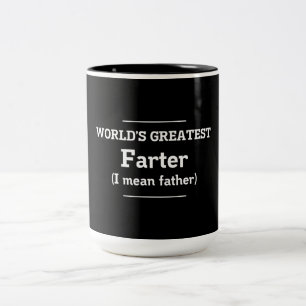 World's Greatest Farter Two-Tone Coffee Mug