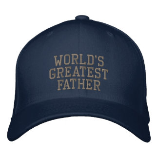 World's Greatest Father Embroidered Baseball Cap